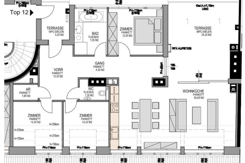 Апартаменти Grosses Penthouse #12 Mit Terrasse Und Aussicht Відень Екстер'єр фото